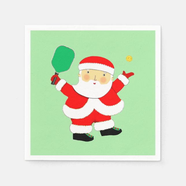 Guardanapo De Papel Festa de Natal de Pickleball (Frente)