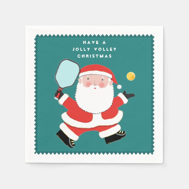 Guardanapo De Papel Festa de Natal de Pickleball (Frente)