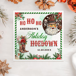 Guardanapo De Papel Festa de Natal dos Papais noeis de Cowboy Ocidenta