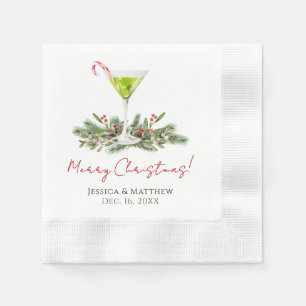 Guardanapo De Papel Festa de Natal Martini Cocktail Personalizada