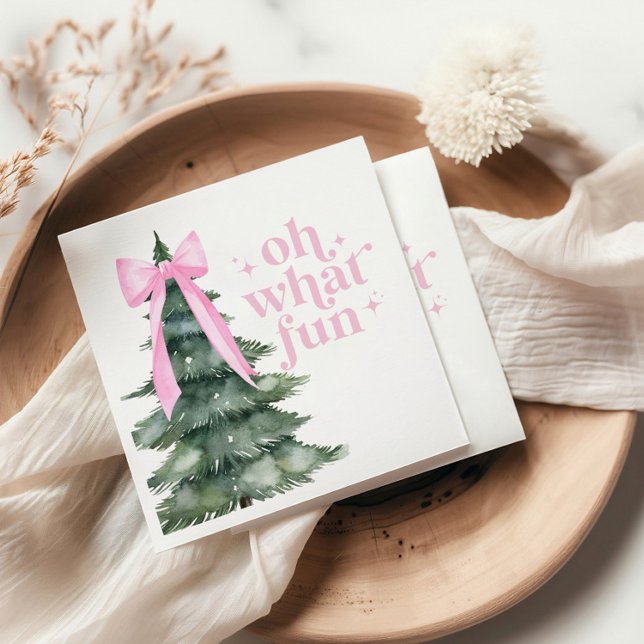 Guardanapo De Papel Festa de Natal Oh Que Rosa Divertido (Criador carregado)