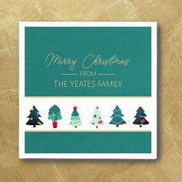 Guardanapo De Papel Festa de Natal Personalizada Clássica
