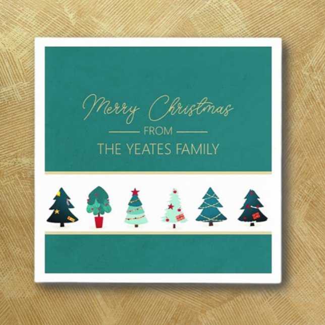 Guardanapo De Papel Festa de Natal Personalizada Clássica (Criador carregado)