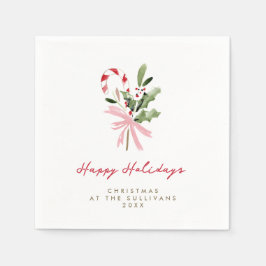 Guardanapo De Papel Festa de Natal Personalizada com Cana de Açúcar em