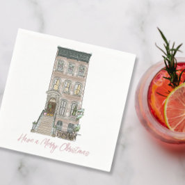 Guardanapo De Papel Festa de Natal Rosa NYC