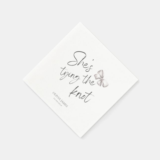 Guardanapo De Papel Festa de noiva She's tying the knot (Canto)