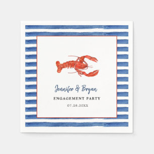 Guardanapo De Papel Festa de noivado de lagosta