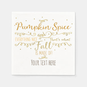 Guardanapo De Papel Festa de Outono Pumpkin Spice & Everything Nice