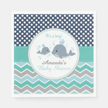 Festa de papel de baleia, Napkin Boy Chevron