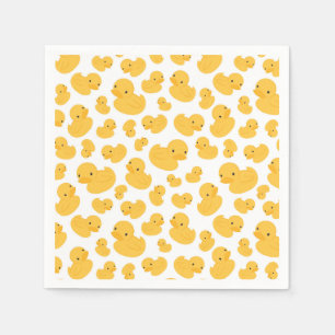 Guardanapo De Papel Festa de Pato Amarelo - Banheira Banheira Napkin