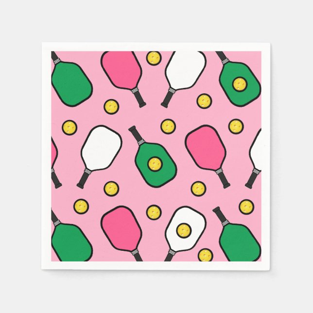 Guardanapo De Papel Festa de Pickleball (Frente)