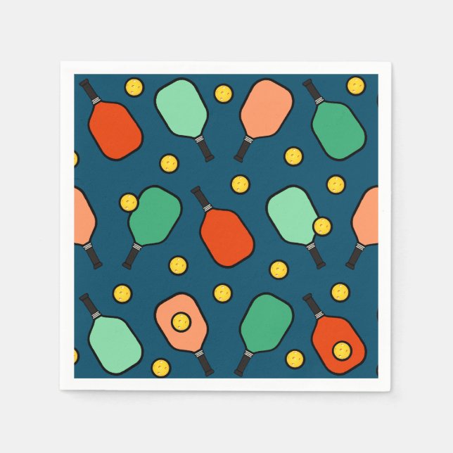 Guardanapo De Papel Festa de Pickleball (Frente)