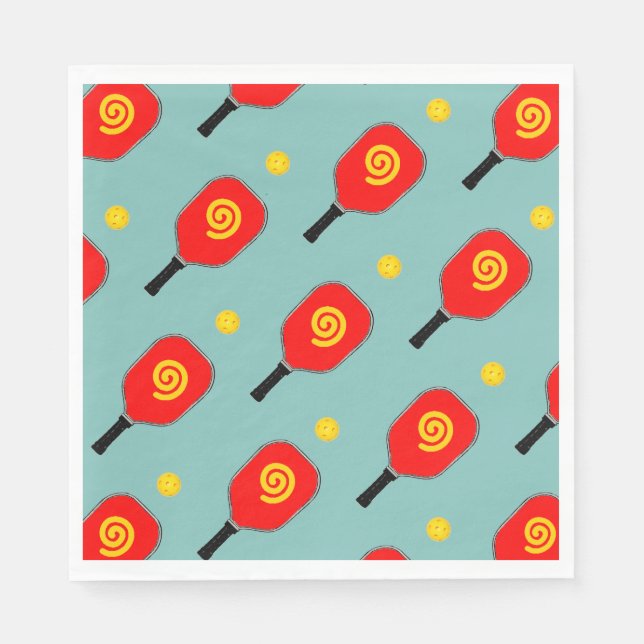 Guardanapo De Papel Festa de Pickleball (Frente)