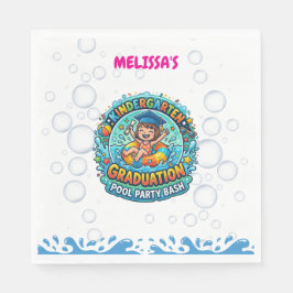 Guardanapo De Papel Festa de Piscina de Formatura da Educação Infantil