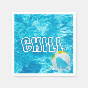 Guardanapo De Papel Festa de Piscina de Verão Divertida Napkins