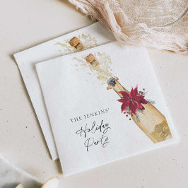 Guardanapo De Papel Festa de Poinsettia Feriada de Natal