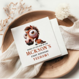 Guardanapo De Papel Festa de primeiro aniversario de Caricaturas de Ca