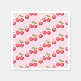 Guardanapo De Papel Festa de primeiro aniversario de Cereja