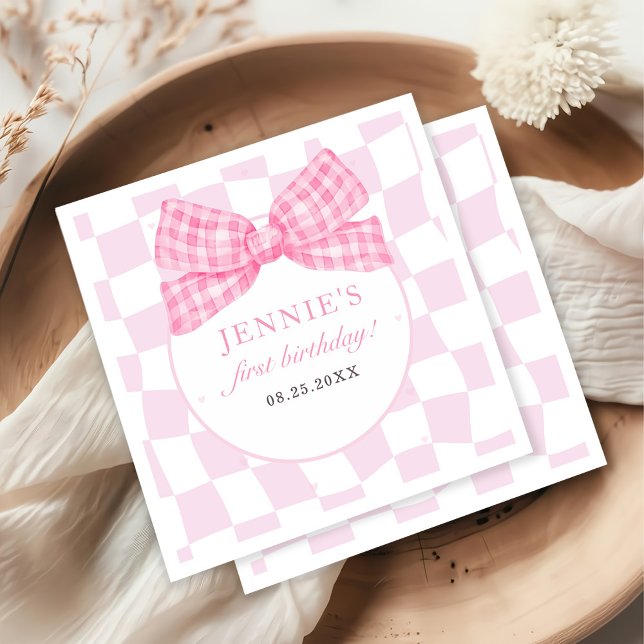 Guardanapo De Papel Festa de primeiro aniversario de Coquetes de Arco  (Criador carregado)