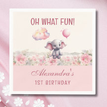 Festa de primeiro aniversario de Elefante, Rosa-Ro