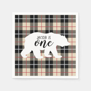 Guardanapo De Papel Festa de primeiro aniversario do Urso de Padrões T