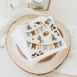 Guardanapo De Papel Festa de primeiro aniversario do Wild West Boy Fir