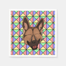 Festa de Puppy Napkins - German shepherd