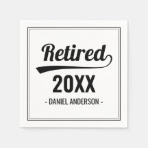 Festa de Reforma em Preto e Branco do Ano Personal