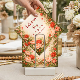 Guardanapo De Papel Festa de São Valentim no Jardim de Rosas