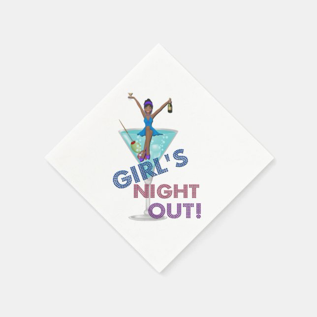 Guardanapo De Papel Festa de solteira afro-americana (Canto)