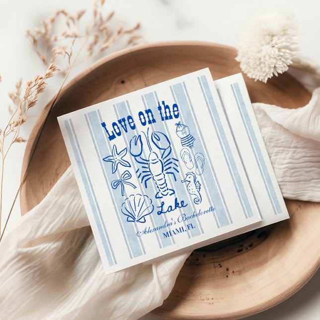 Guardanapo De Papel Festa de solteira de Lake Weekend (Criador carregado)