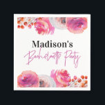 Guardanapo De Papel Festa de solteira Floral Rosa Brilhante Napkin<br><div class="desc">Você está planejando uma festa de solteira divertida e vibrante? Não olhe mais que nossa Festa de solteira Floral Rosa Brilhante Napkin! Este lindo guardanapo apresenta uma cor rosa brilhante e espantosa com um design floral que adiciona um toque de elegância à sua celebração especial.</div>