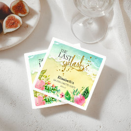 Guardanapo De Papel Festa de Solteira Tropical O último respingo