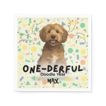 Festa de um ano do Boho Sage Green Goldendoodle