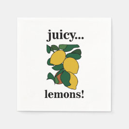 Guardanapo De Papel Festa de Verão da Fruta de Limon Citrus