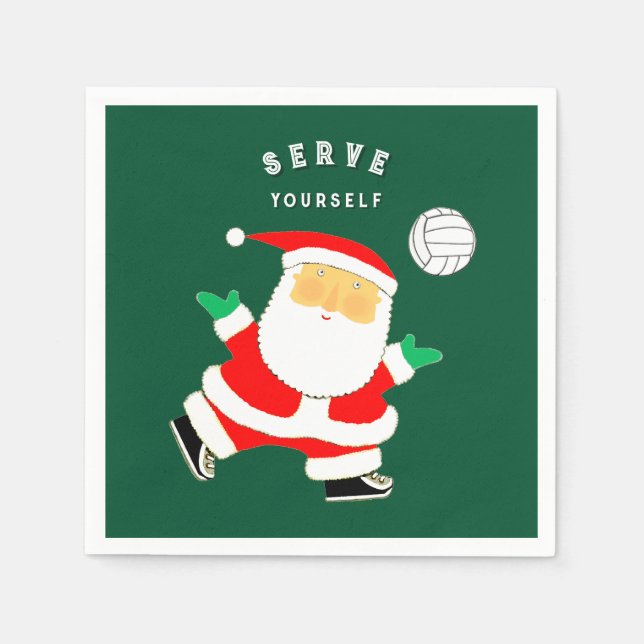 Guardanapo De Papel Festa de Voleibol (Frente)