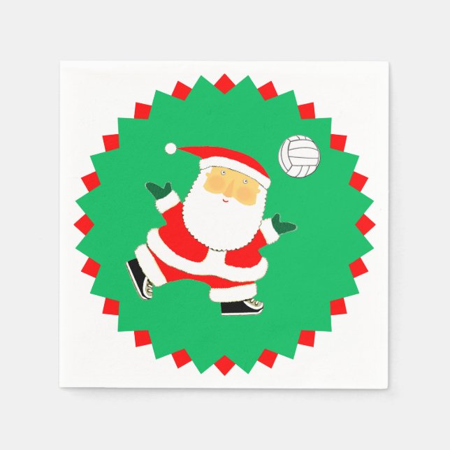 Guardanapo De Papel Festa de Voleibol (Frente)