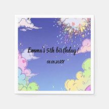 Festa do Aniversário de criança Arco-Íris Cute Pas