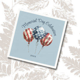 Guardanapo De Papel Festa do Dia Memorial Elegante