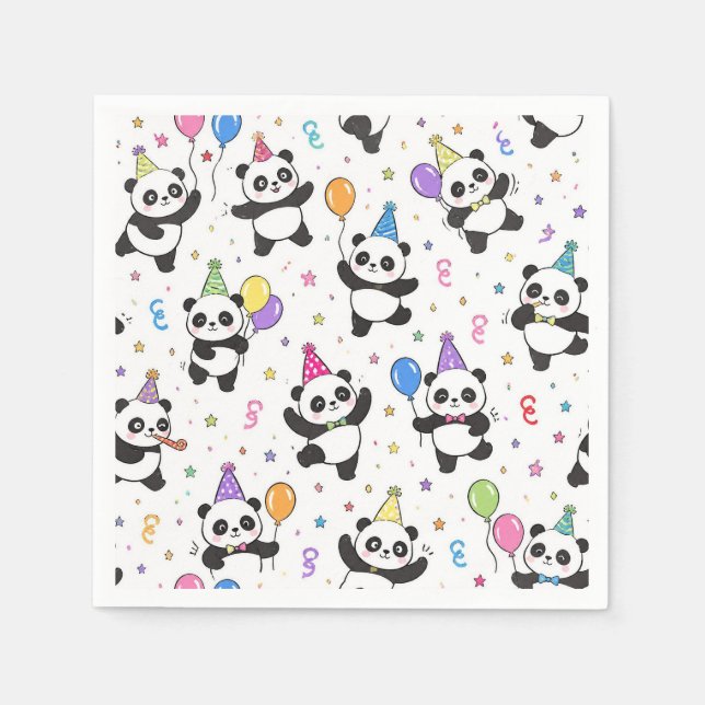 Guardanapo De Papel Festa do Panda (Frente)