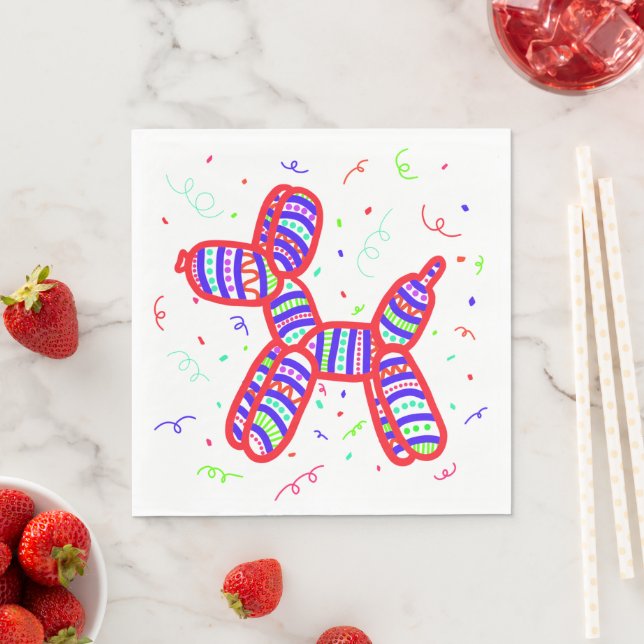 Guardanapo De Papel Festa dos Cães dos Balões (Insitu)