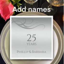 Guardanapo De Papel Festa elegante de 25 moderna personalizada