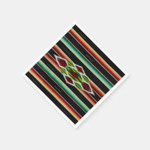 Guardanapo De Papel Festa espanhola tradicional geral mexicana Serape