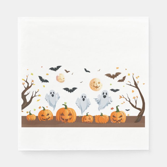 Guardanapo De Papel Festa Feliz de Halloween (Frente)