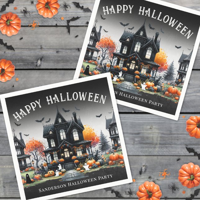 Guardanapo De Papel Festa Feliz de Halloween (Happy Halloween Party Napkins)