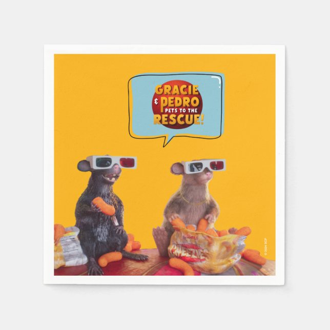 Guardanapo De Papel Festa Gracie & Pedro Watch (Frente)