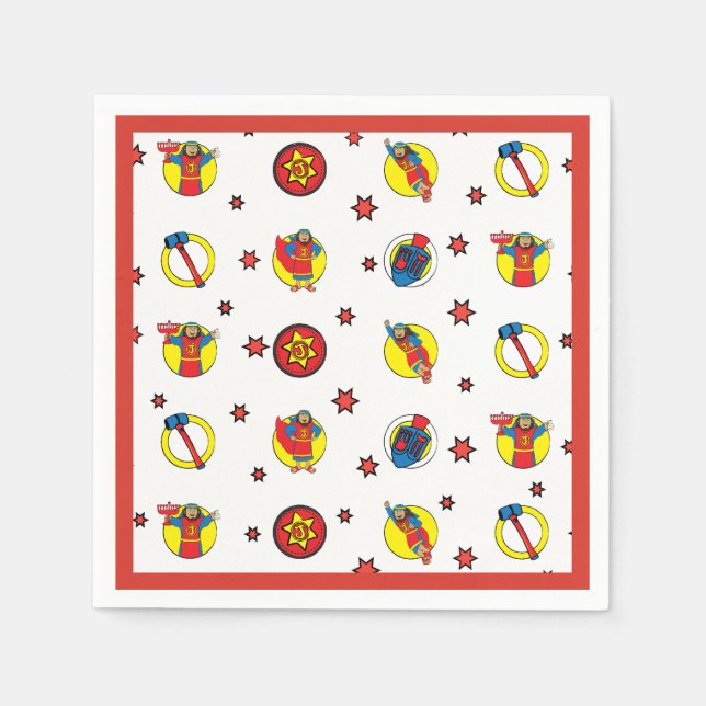 Guardanapo De Papel Festa Judah Maccabee de Diversão em Chanucá (Frente)