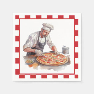 Guardanapo De Papel festa legal de pizza chef