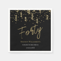 Festa Mínima de aniversário de 40 anos Preta e Dou