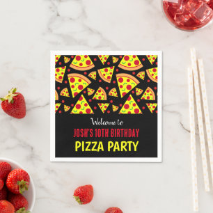 Guardanapo De Papel Festa Patterna De Pizza De Pepperoni Para Meninos